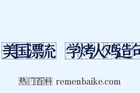美国漂流·学烤火鸡造句是什么意思的图片